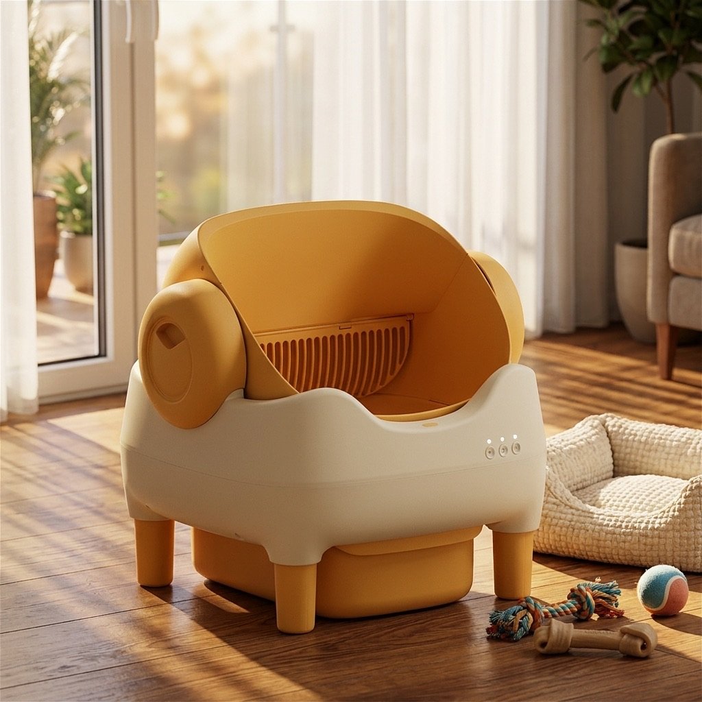 Premium Smart Automatic Cat Litter Box | Odor-Free, Safe & App-Enabled