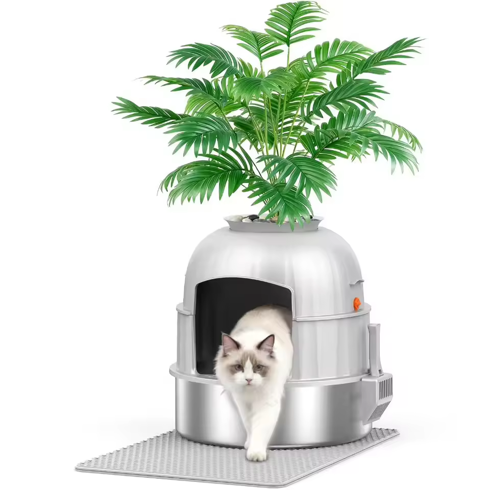 Decorative Plant-Style Cat Litter Box