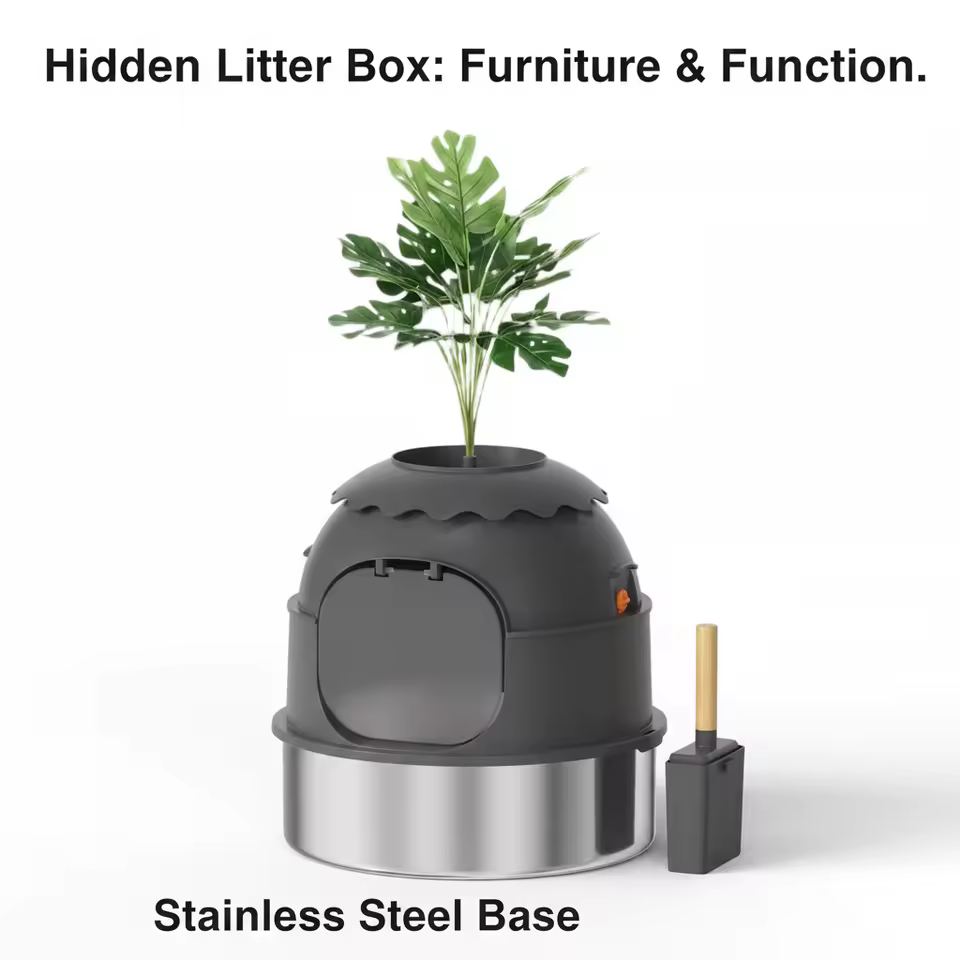 Discreet Plant Cat Litter Box