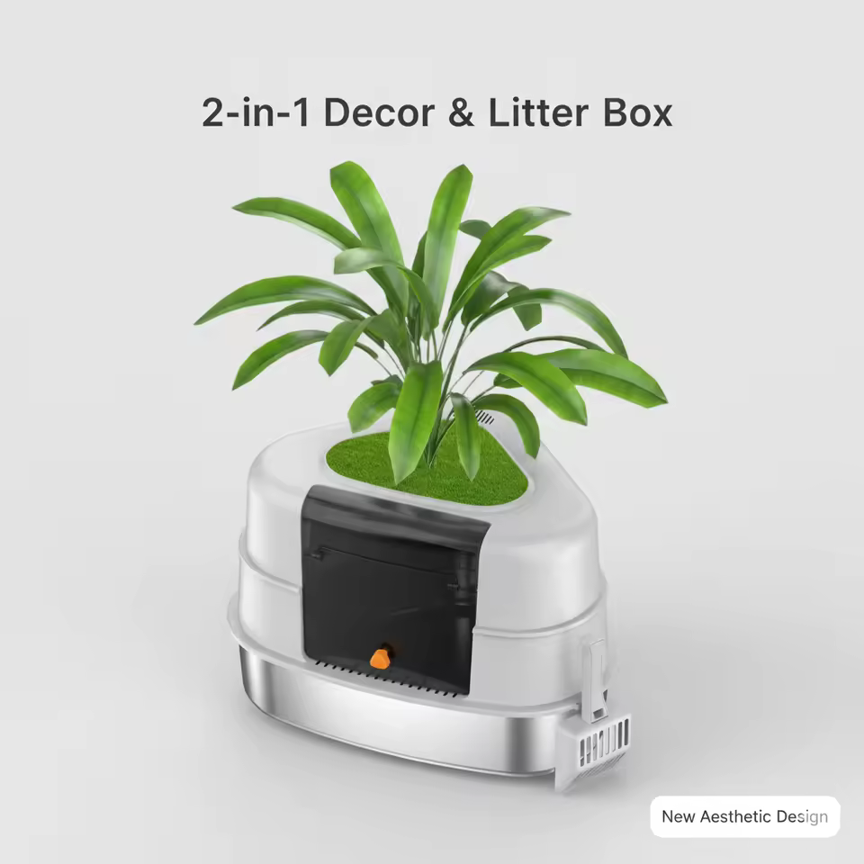 2-in-1 Decor & Hidden Cat Litter Box